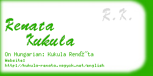 renata kukula business card